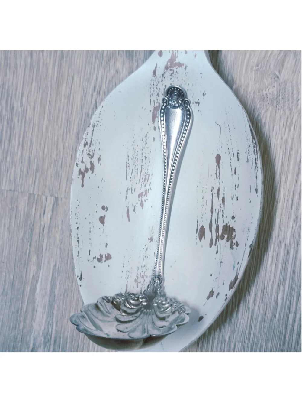 Rustic farmhouse big Spoon hanger shelf Handmade home decor